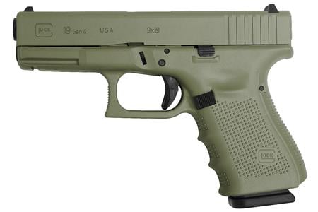 GLOCK 19 Gen4 9mm 15-Round Pistol with Cerakote Elite Jungle Finish