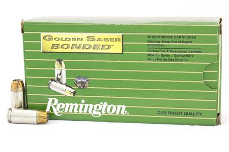 REMINGTON 40SW 165 gr BJHP Golden Saber Bonded Police-Trade Ammo 50/Box
