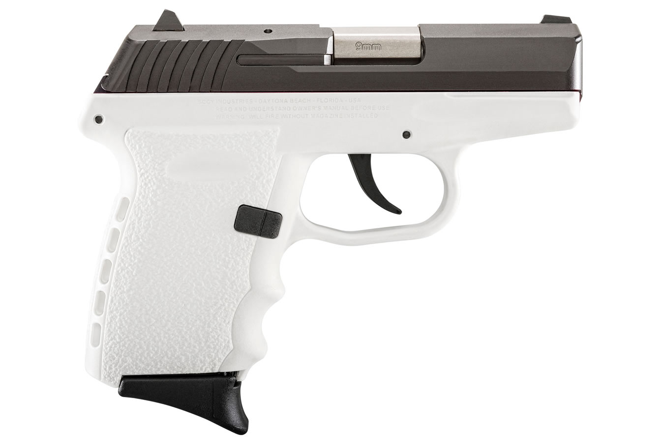 SCCY CPX-2 9MM WHITE PISTOL WITH CARBON SLIDE