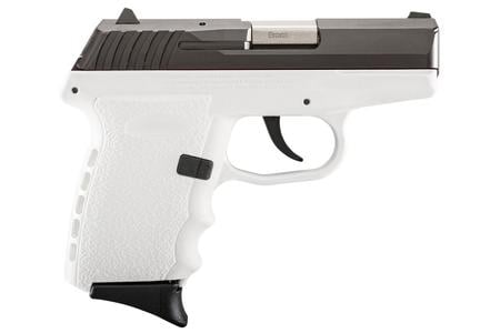 SCCY CPX-2 9mm White Pistol with Carbon Slide