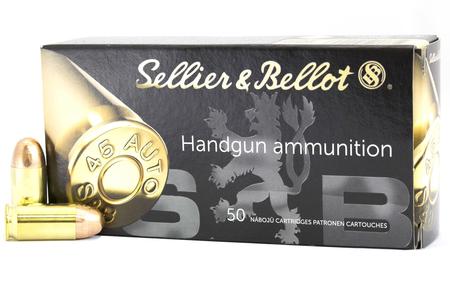 Sellier And Bellot 45 Auto 230 gr FMJ Handgun 50/Box