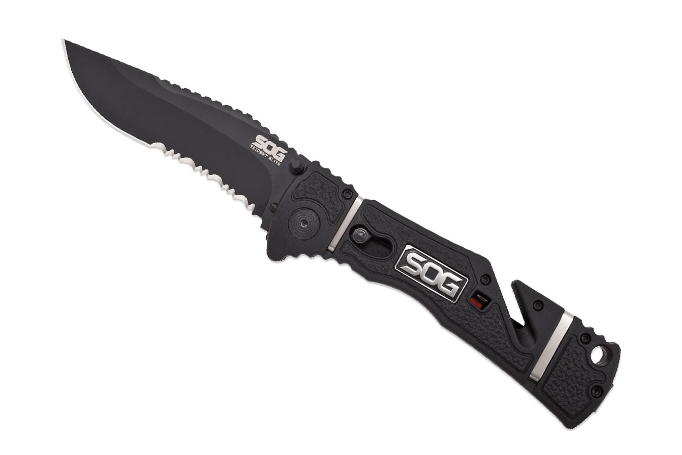 Sog Specialty Knives Trident Elite Folding Knife, Serrated