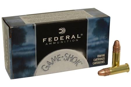 FEDERAL AMMUNITION 22LR 31 gr Copper Plated Hollow Point Game-Shok 500 Round Brick