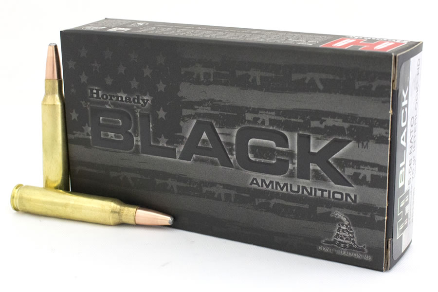 HORNADY 5.56 NATO 75 GR INTERLOCK HD SBR BLACK