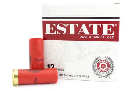 ESTATE CARTRIDGE 12 Gauge 2-3/4 in 1-1/8 oz 8 Shot Dove and Target 250 Round Case
