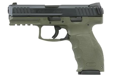 H  K VP40 40SW Striker-Fired Pistol with OD Green Frame