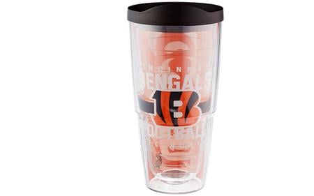 CINCINNATTI BENGALS GRIDDIRON 24OZ W/LID
