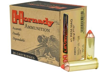 Hornady 41 Rem Mag 190 gr FTX LEVERevolution 20/Box