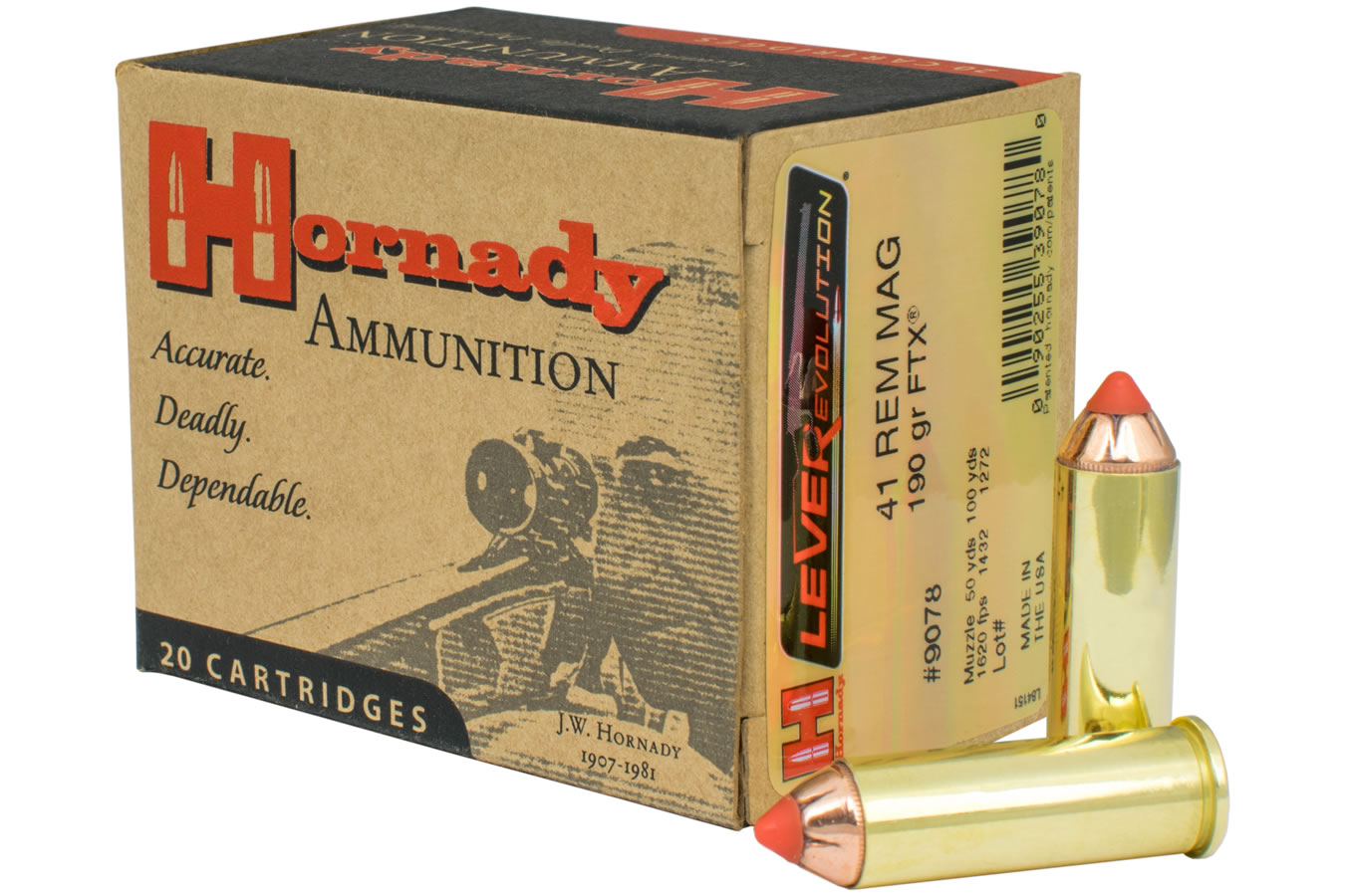 HORNADY 41 MAG 190 GR FTX LEVEREVOLUTION