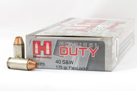 Hornady 40SW 175 gr Critical Duty Police Trade Ammo 50/Box