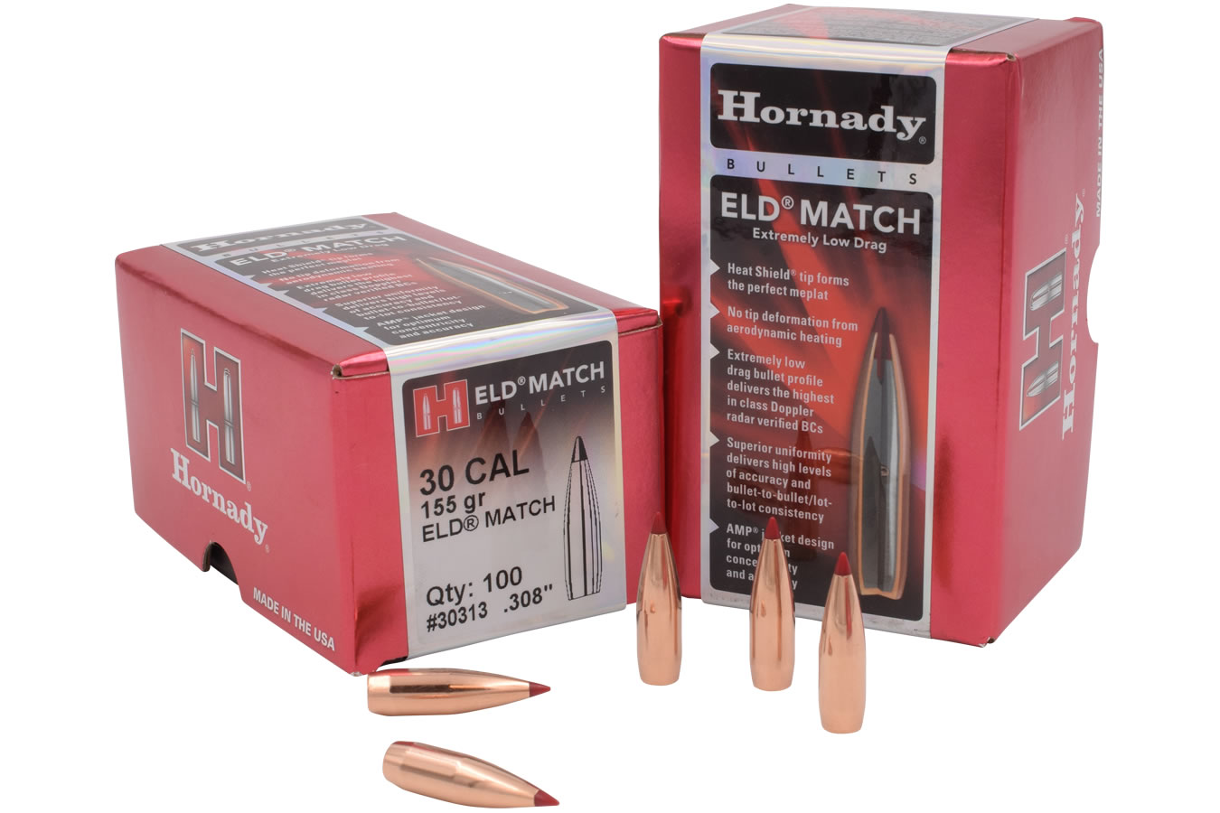 HORNADY 30 CAL .308 155 GR ELD MATCH