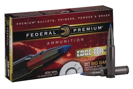 FEDERAL AMMUNITION 308 Win 175 gr Polymer Tip Edge TLR 20/Box