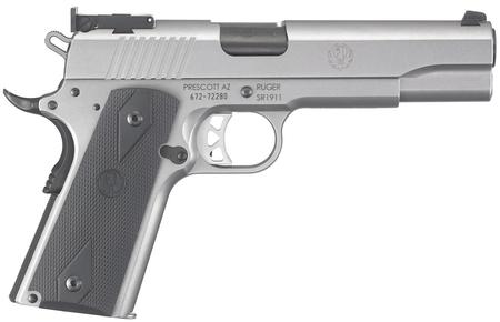 RUGER SR1911 10mm Auto Full-Size Pistol with Stainless Finish