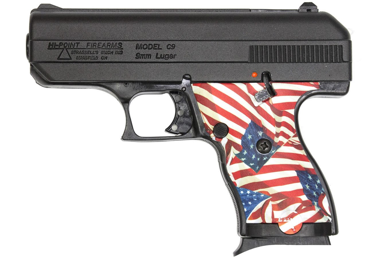 Hi Point C9 9mm Patriot Pistol with American Flag Grip