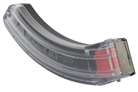 RUGER BX-25 22LR 25-Round Factory Magazine with Clear Finish