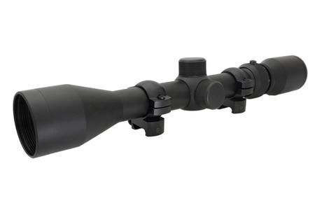 WEAVER 3-9x40mm Riflescope with Dual-X Reticle and Scope Rings