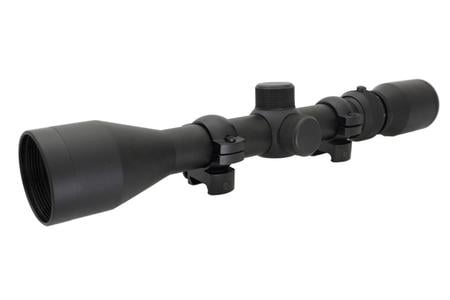 3-9X40 RIFLESCOPE DUAL X RETICLE W/RINGS