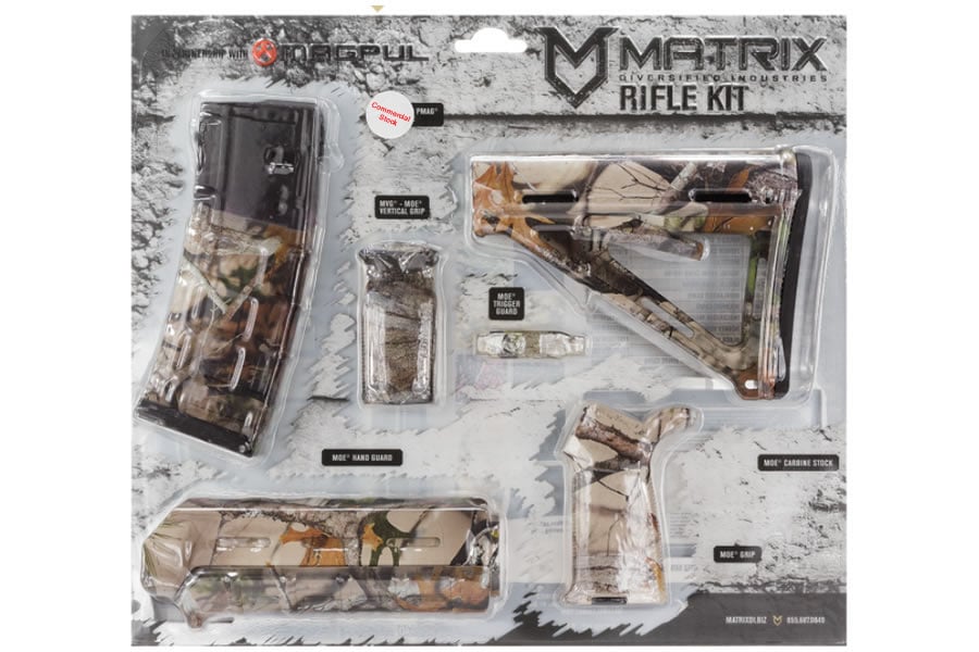 Matrix Diversified Magpul MOE AR-15 Next Vista Camo Kit with 30 Round Magazine (Commercial Stock)