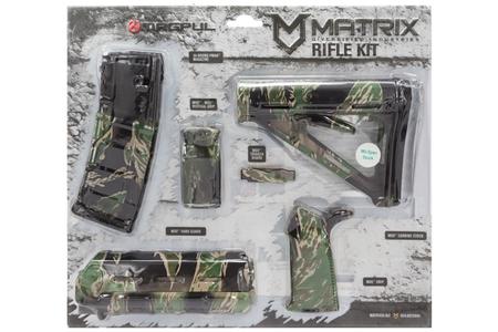 MATRIX DIVERSIFIED IND Magpul MOE AR-15 Vietnam Tiger Stripe Kit w/ 30 Round Magazine (Mil-Spec Stock)