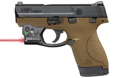 M&P9 SHIELD FDE 9MM W/VIRIDIAN RED LASER