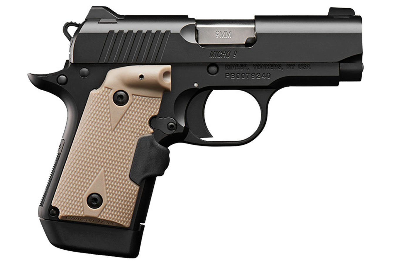 KIMBER MICRO 9 WITH DESERT TAN LASER GRIP