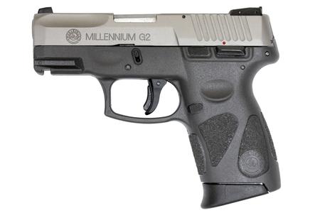 TAURUS PT140 Millennium G2 40SW Pistol with Stainless Slide and Gray Frame