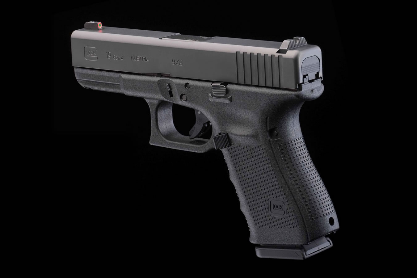 Glock 19 Gen4 ProGlo 9mm 15-Round Pistol with Front Night Sight