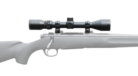 3-9X40 SCOPE WITH RINGS ATTACHED 