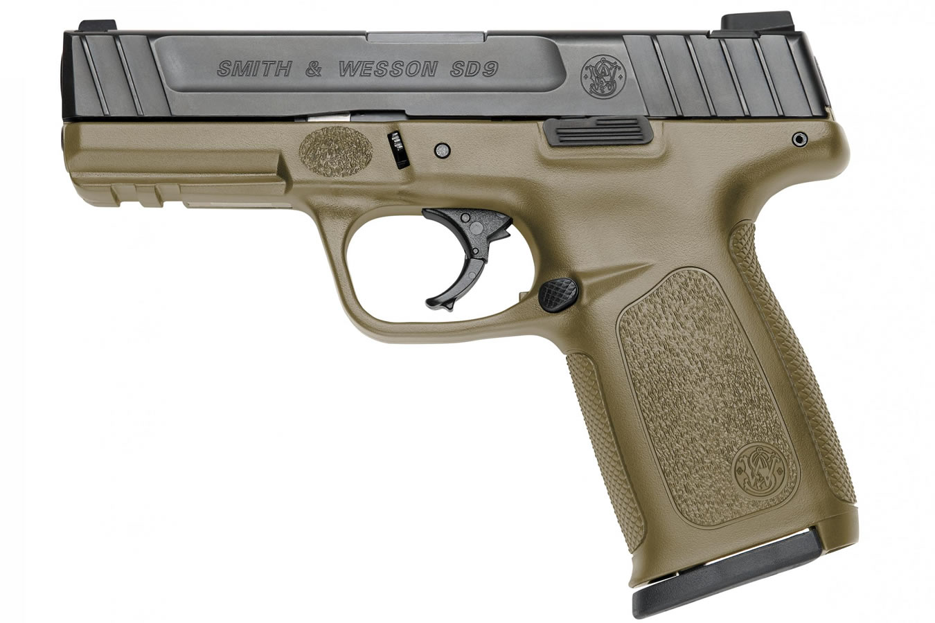 SMITH AND WESSON SD9 9MM WITH FDE FRAME