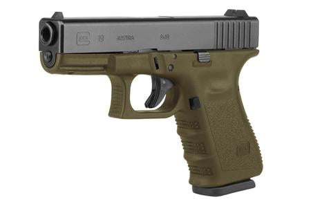 GLOCK 19 Gen3 9mm 15-Round OD Green Pistol