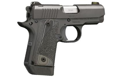 KIMBER Micro 9 9mm Matte Black Carry Conceal Pistol with Green Fiber-Optic Front Sight