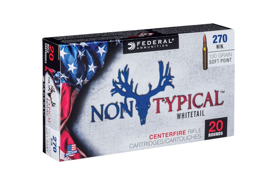 FEDERAL AMMUNITION 270 WIN 130 GR NON TYPICAL SOFT POINT