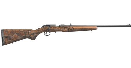 RUGER American Rimfire 22WMR Bolt-Action Rifle with Carved American Farmer Stock