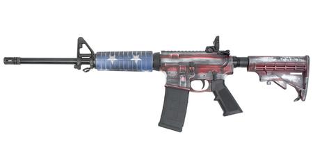 SMITH AND WESSON MP15 Sport II 5.56mm Semi-Auto RIfle with American Flag Patriotic Cerakote Finis