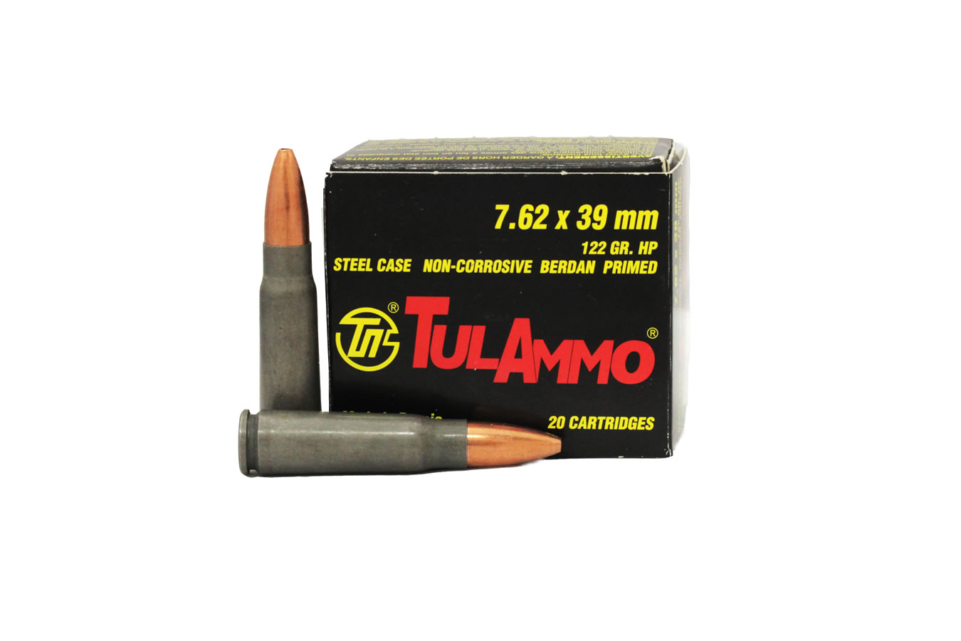 Tula Ammo 7.62x39mm 122 gr Hollow Point Trade Ammo 20/Box