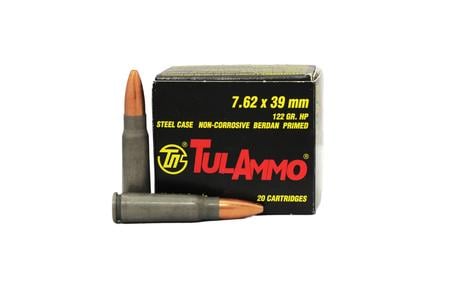 TULA AMMO 7.62x39mm 122 gr Hollow Point Trade Ammo 20/Box