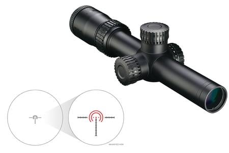 NIKON Black Force1000 1-4X24 Matte IL Riflescope with Speedforce