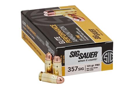 357 SIG 125 GR ELITE BALL FMJ