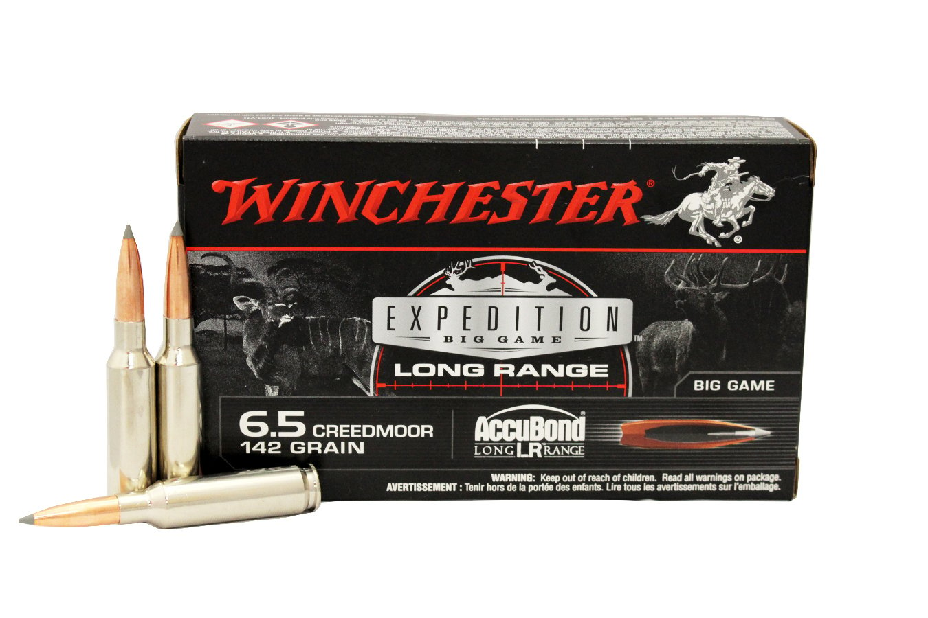 WINCHESTER AMMO 6.5 CREEDMOOR 142 GR ACCUBOND LR EXPEDITION BIG GAME