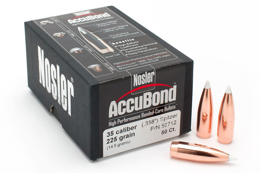 NOSLER 35 CAL (.358) 225 GR SP ACCUBOND