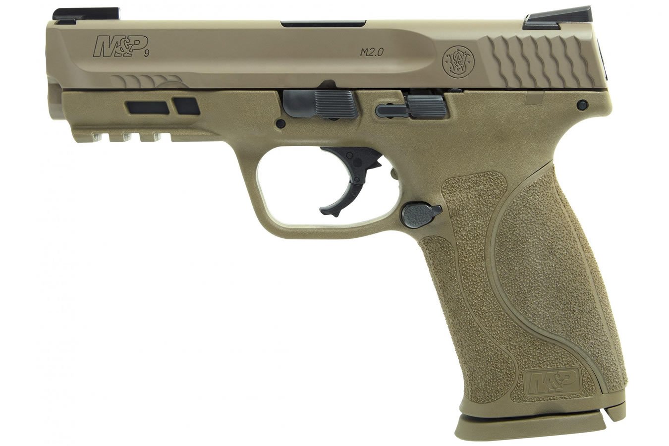 SMITH AND WESSON MP9 M2.0 9MM FDE W/ TRUGLO TFX SIGHTS