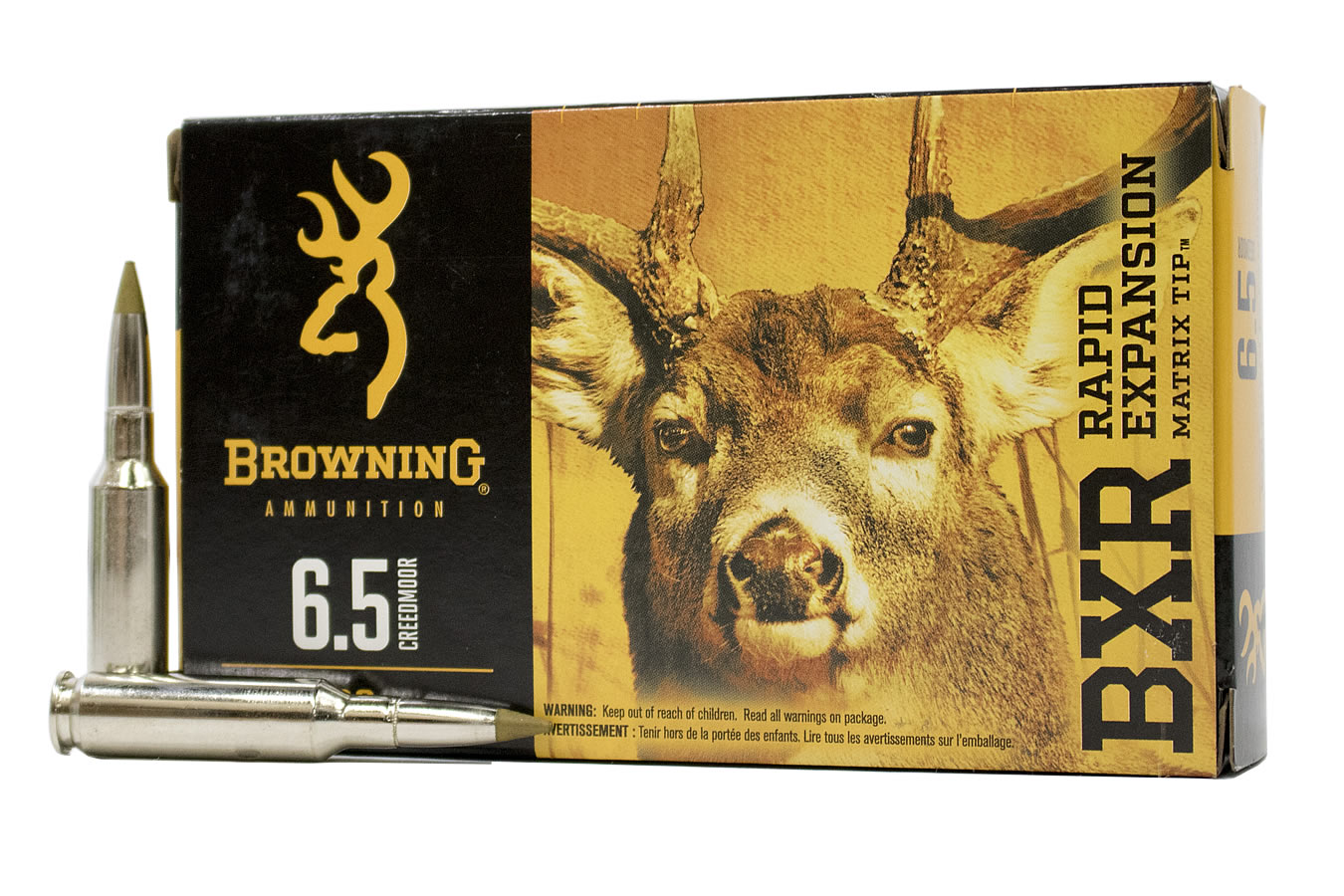 BROWNING AMMUNITION 6.5 CREEDMOOR 129 GR BXR DEER