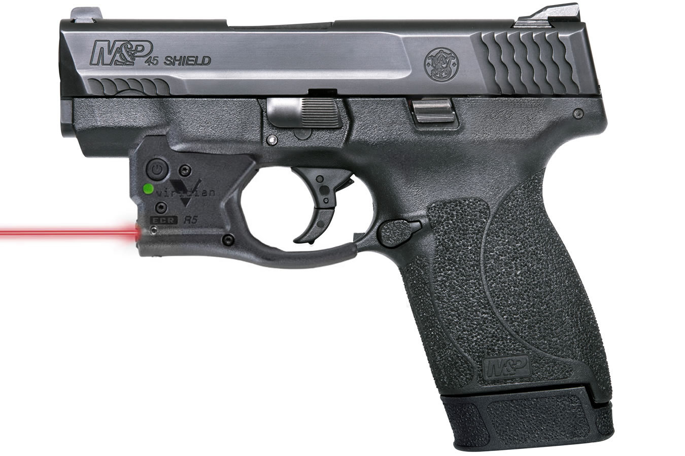 SMITH AND WESSON MP45 SHIELD W/ VIRIDIAN RED LASER