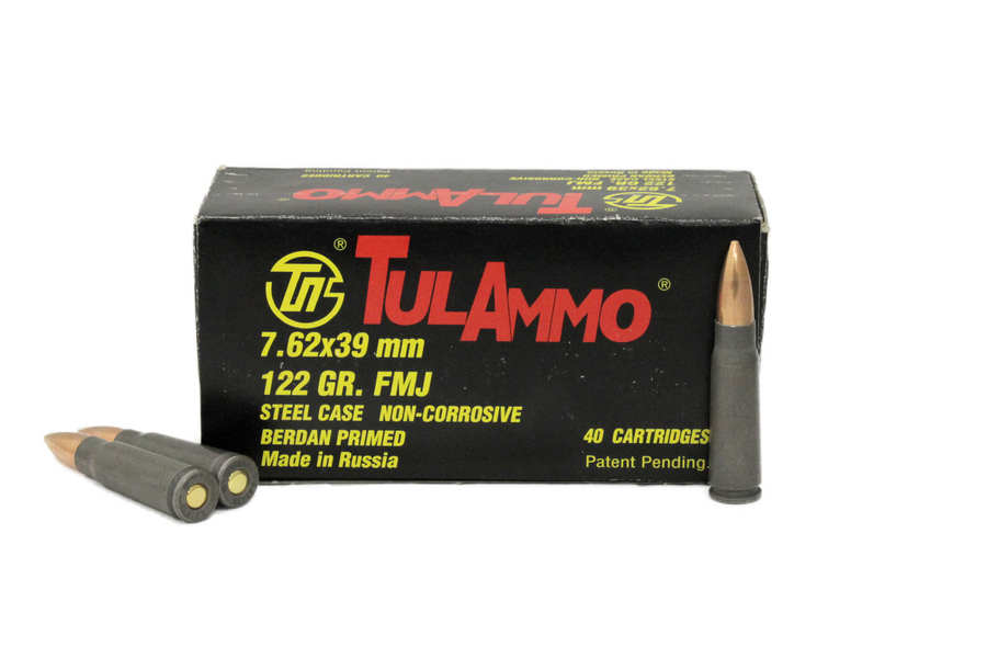 TULA AMMO 7.62X39MM 122 FMJ STEEL CASE