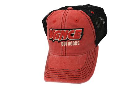 VANCE OUTDOORS RAISED LOGO RED/BLACK HAT