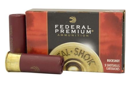 FEDERAL AMMUNITION 12 Gauge 2-3/4 in 34 Pellets 4 Buck Vital-Shok 5/Box