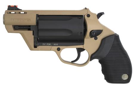TAURUS Judge Public Defender Poly 45/410 Flat Dark Earth Polymer Frame Revolver
