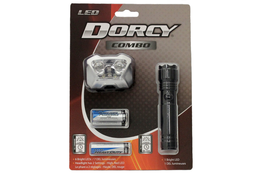 DORCY HEADLIGHT FLASHLIGHT COMBO