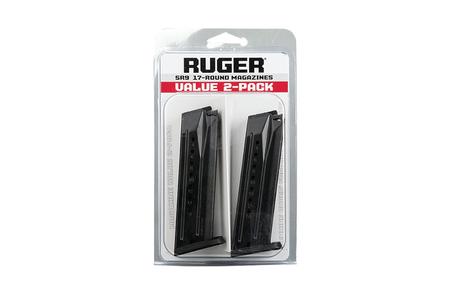 RUGER 9E/SR9 9mm 17-Round Magazine (2 Pack)