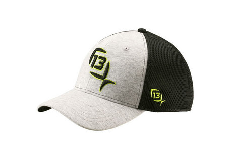 MR WILSON FLEXFIT CAP HEATHER/LIME LOGO